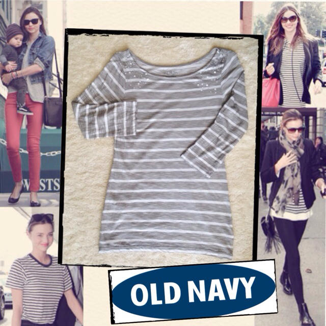 Old Navy(オールドネイビー)のOld Navy ボーダーT★送料込 レディースのトップス(Tシャツ(長袖/七分))の商品写真