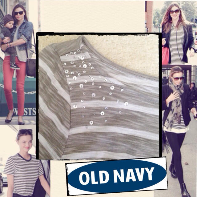 Old Navy(オールドネイビー)のOld Navy ボーダーT★送料込 レディースのトップス(Tシャツ(長袖/七分))の商品写真