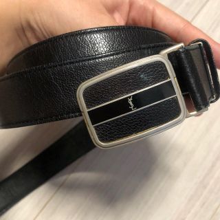 サンローラン(Saint Laurent)のYSL  イヴ・サンローラン ベルト 古着 黒(ベルト)