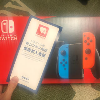 ニンテンドースイッチ(Nintendo Switch)のNintendo Switch ネオンブルー/(R) ネオ(家庭用ゲーム機本体)