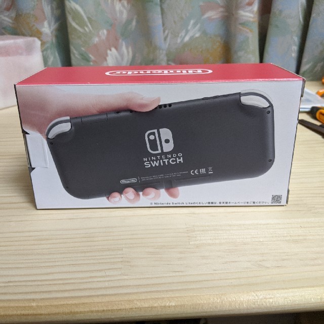 新品　印なし　nintendo switch lite グレー