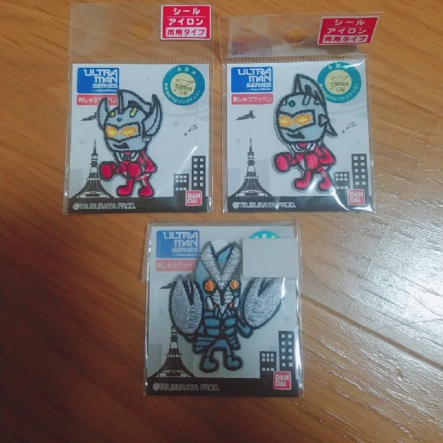 BANDAI(バンダイ)のウルトラマン　ワッペン ハンドメイドの素材/材料(各種パーツ)の商品写真