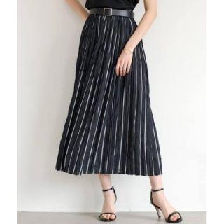 ラウンジドレス(Loungedress)の【saya15さん専用】Loungedress ストライプラメプリーツスカート(ロングスカート)