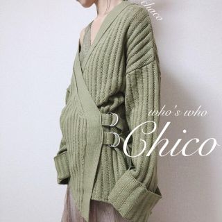 フーズフーチコ(who's who Chico)の新作🌷¥7592【Chico】カシュクールカーディガン(カーディガン)