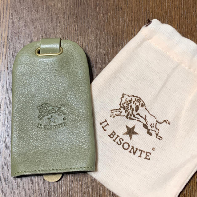 IL BISONTE(イルビゾンテ)の新品 イルビゾンテ キーケース キーリング オリーブ グリーン 緑 OLIVE レディースのファッション小物(キーケース)の商品写真