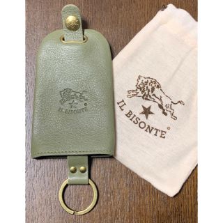 イルビゾンテ(IL BISONTE)の新品 イルビゾンテ キーケース キーリング オリーブ グリーン 緑 OLIVE(キーケース)