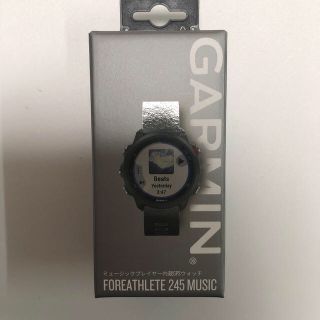 ガーミン(GARMIN)の【新品未使用】GARMIN ForeAthlete 245 Music ブラック(トレーニング用品)