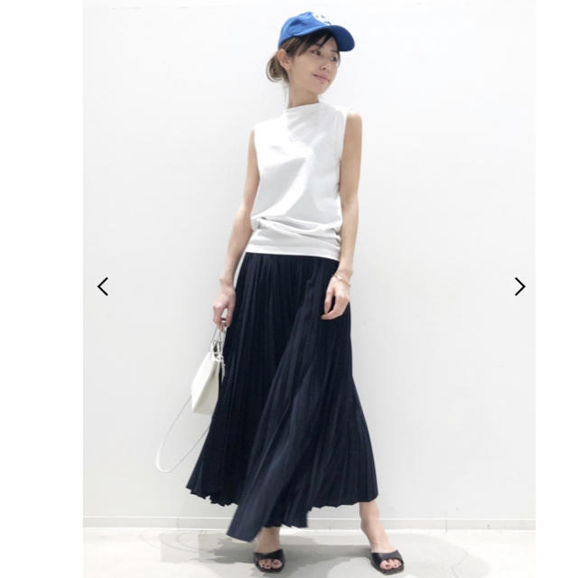 L´Appartement DEUXIEME CLASSE - アパルトモン Pleats Skirt ネイビー