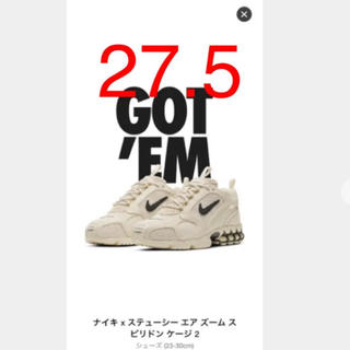 ステューシー(STUSSY)のnike stussy スピリドン　ケージ　27.5 ズーム(スニーカー)