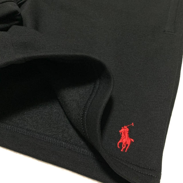 POLO RALPH LAUREN(ポロラルフローレン)の＊Sierra様 専用＊メンズ S 新品 裏起毛 スウェットパンツ / ブラック メンズのパンツ(ショートパンツ)の商品写真