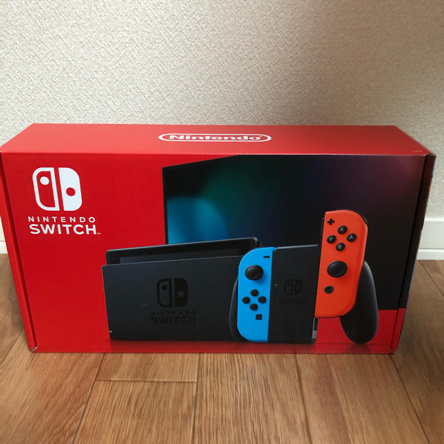 Nintendo Switch(ニンテンドースイッチ)の【即日発送可】Nintendo Switch バッテリー強化版 ネオン スイッチ エンタメ/ホビーのゲームソフト/ゲーム機本体(家庭用ゲーム機本体)の商品写真