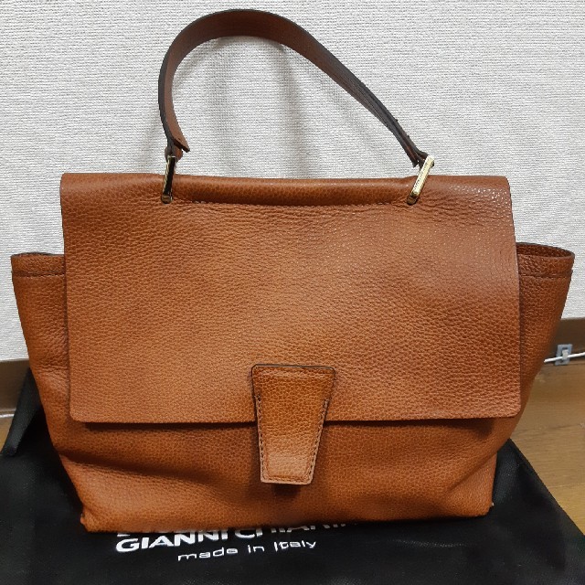 Gianni chiarini  ブルー　ワンハンドル　バッグ