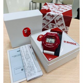 アベイシングエイプ(A BATHING APE)のA BATHING APE X G-SHOCK BAPE Gショック(腕時計(デジタル))