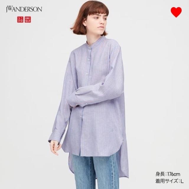 UNIQLO(ユニクロ)の☆新品☆ UNIQLO × J.W.Anderson スタンドカラーシャツ M レディースのトップス(シャツ/ブラウス(長袖/七分))の商品写真