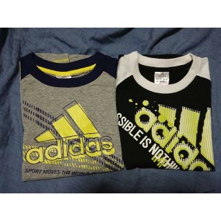 アディダス(adidas)のあーちゃん様専用     アディダス  130  Tシャツ二枚セット(Tシャツ/カットソー)