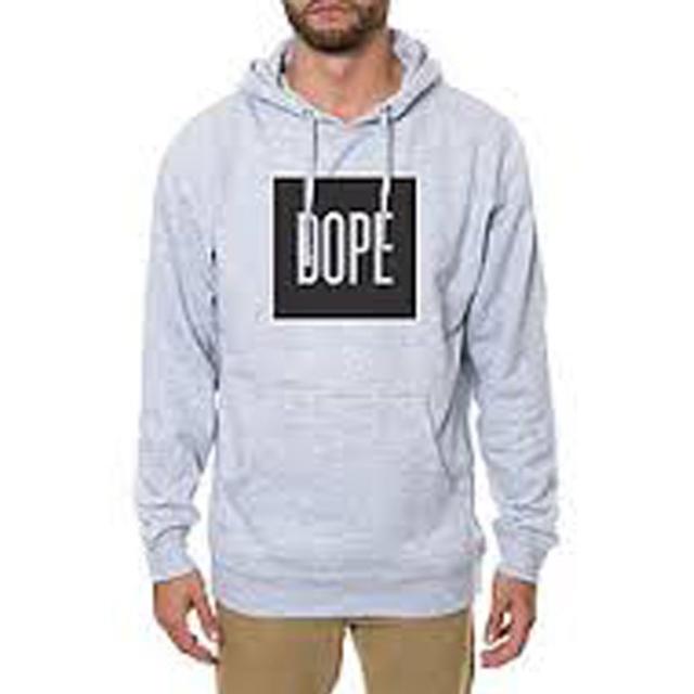 新品 DOPE BOXLOGO HOOD PARKER/GRAY M