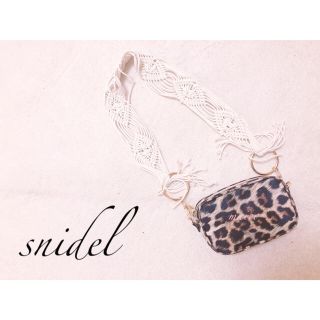 スナイデル(SNIDEL)のsnidel☆ウエストベルトポーチ(ボディバッグ/ウエストポーチ)