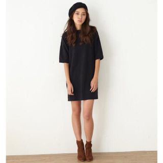 マウジー(moussy)の【美品】moussy  スウェットワンピース(ミニワンピース)