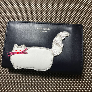 ケイトスペードニューヨーク(kate spade new york)の完売ケイトスペード二つ折り財布猫ねこcat(財布)