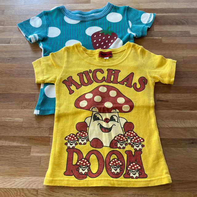 muchacha(ムチャチャ)のTシャツ2枚組　110 キッズ/ベビー/マタニティのキッズ服女の子用(90cm~)(Tシャツ/カットソー)の商品写真