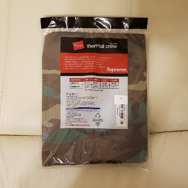 Supreme(シュプリーム)のSupreme×Hanes カモフラ柄 サーマル sizeM メンズのトップス(Tシャツ/カットソー(七分/長袖))の商品写真