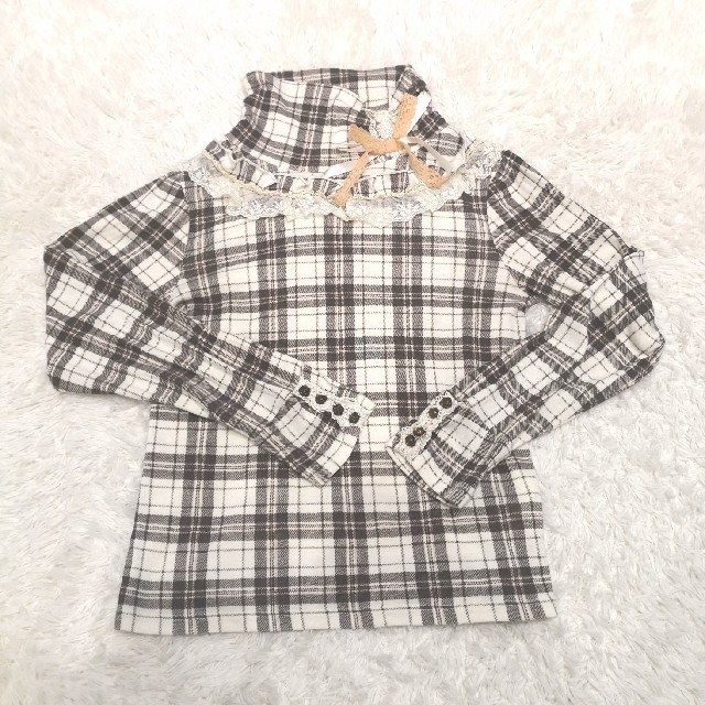 axes femme(アクシーズファム)の　axes femme KIDS（サイズ140） 薄手の長袖ハイネック レディースのトップス(カットソー(長袖/七分))の商品写真