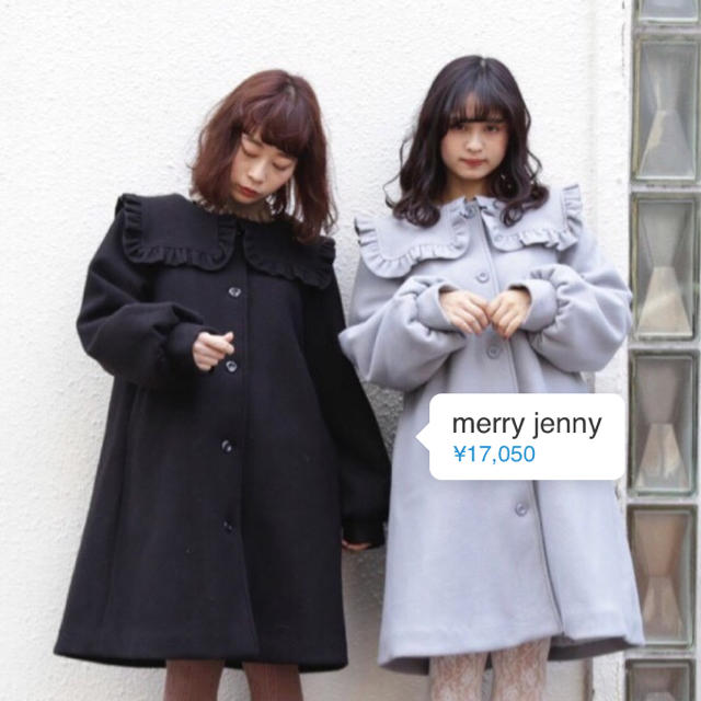 merry jenny(メリージェニー)のフリルセーラーコート レディースのジャケット/アウター(ロングコート)の商品写真