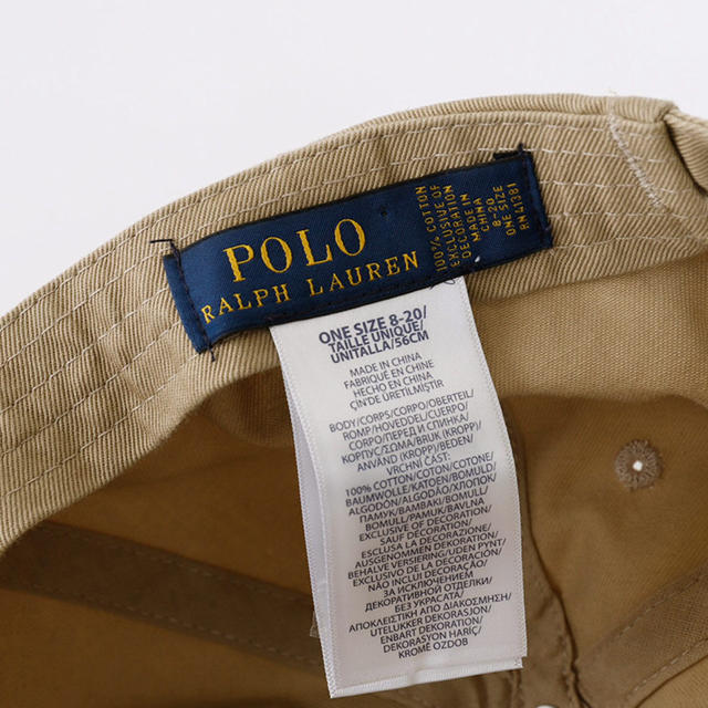 POLO RALPH LAUREN(ポロラルフローレン)の【未使用・タグ付き】POLO RALPH LAUREN  キャップ ベージュ レディースの帽子(キャップ)の商品写真