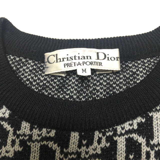 限定 クーポン10% Christian Dior / トロッター柄 ニットトップス