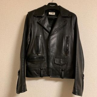 サンローラン(Saint Laurent)の15aw サンローランパリ L01 44 ブラック(ライダースジャケット)