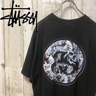 ステューシー(STUSSY)のSTUSSY ステューシー CREEPY バックプリント Tシャツ Mサイズ(Tシャツ/カットソー(半袖/袖なし))