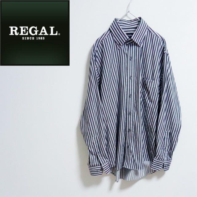 REGAL(リーガル)のREGAL　リーガル　長袖シャツ　BDシャツ　ストライプシャツ メンズのトップス(シャツ)の商品写真