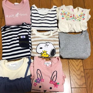 ユニクロ(UNIQLO)の80cm 女の子　まとめ売り(シャツ/カットソー)