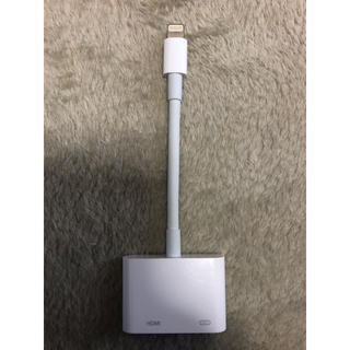 アップル(Apple)のiPhone Lightning HDMI変換 MD826AM/A 純正品(映像用ケーブル)
