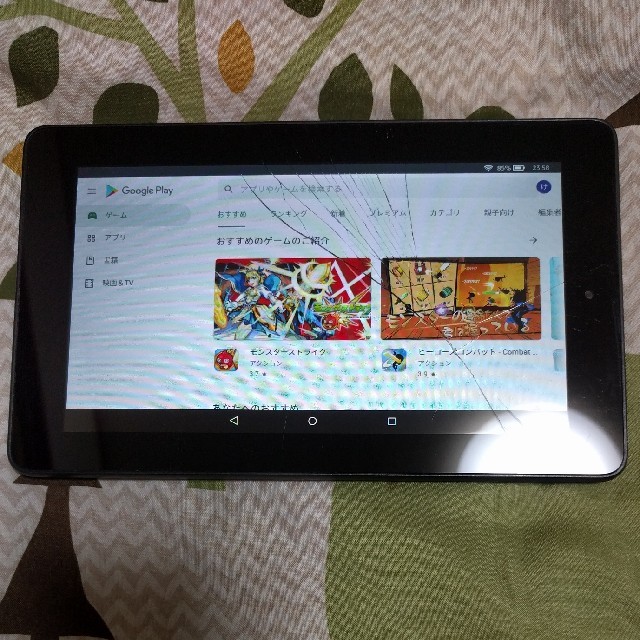 ANDROID(アンドロイド)のKindle fire hd 第5世代 Googleプレイ 訳あり  スマホ/家電/カメラのPC/タブレット(タブレット)の商品写真