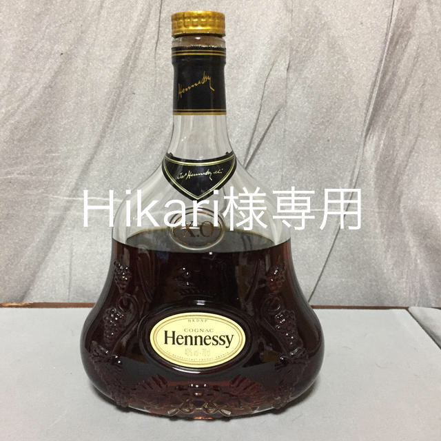 ⭐️値下げ⭐️ヘネシーxo  Hennessy  金キャップ 食品/飲料/酒の酒(ブランデー)の商品写真