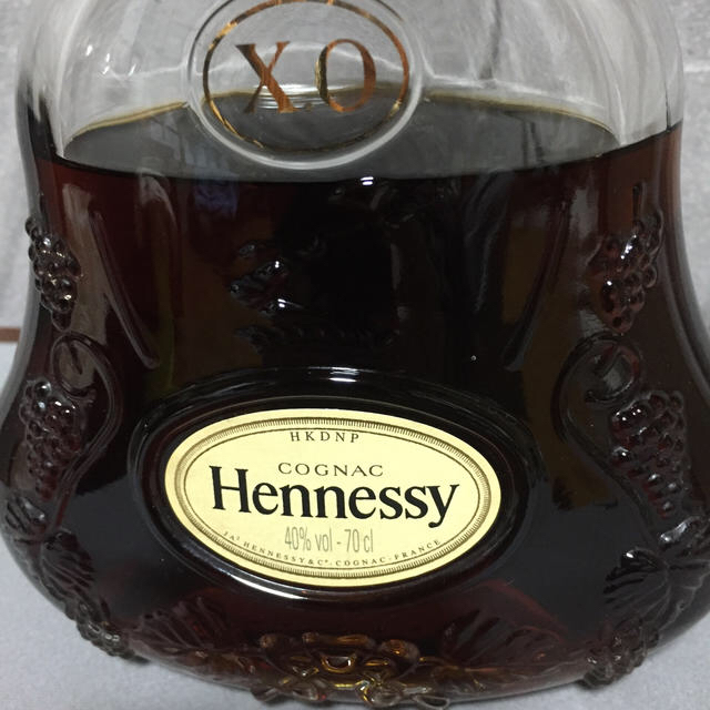 ⭐️値下げ⭐️ヘネシーxo  Hennessy  金キャップ 食品/飲料/酒の酒(ブランデー)の商品写真