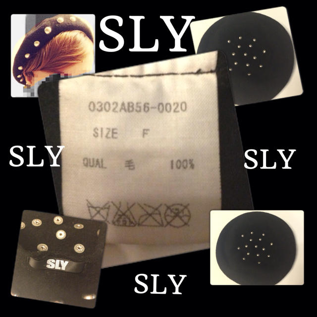 SLY(スライ)のSLY♡スタッズベレー帽 レディースの帽子(ハンチング/ベレー帽)の商品写真