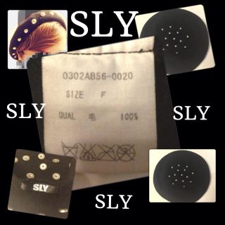 スライ(SLY)のSLY♡スタッズベレー帽(ハンチング/ベレー帽)