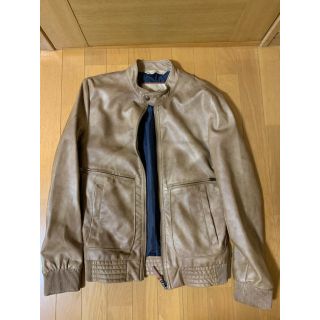 ザラ(ZARA)のzara シングルレザージャケット(ライダースジャケット)