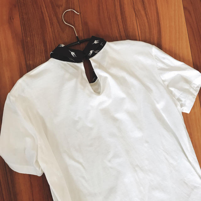 miumiu(ミュウミュウ)のミュウミュウ miu miu  襟付き　Tシャツ　ネコ レディースのトップス(Tシャツ(半袖/袖なし))の商品写真