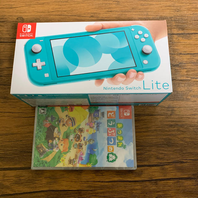 ニンテンドーSwitch lite ターコイズ　どうぶつの森セット　土日限定価格