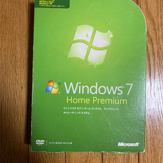 マイクロソフト(Microsoft)のWindows 7HomePremiumアップグレード版(その他)