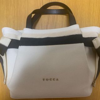 トッカ(TOCCA)のTOCCA キャンバス リボン 手提げバッグ　トートバッグ(トートバッグ)