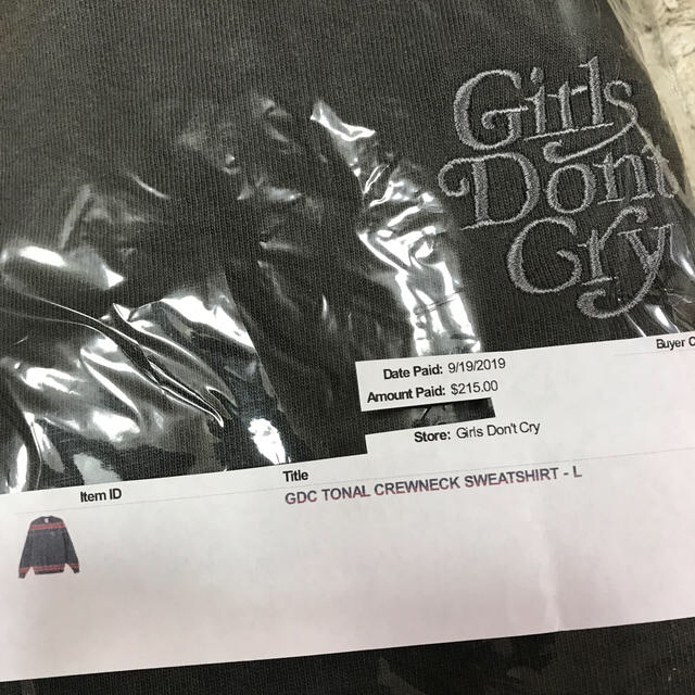 Supreme(シュプリーム)のGirls Don’t Cry GDC クルーネック Lサイズ メンズのトップス(スウェット)の商品写真