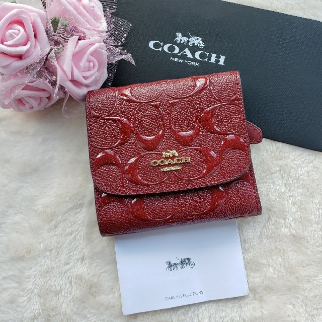 COACH - COACH財布 シグネチャーパテントレザーの通販 by 花恋｜コーチ ...