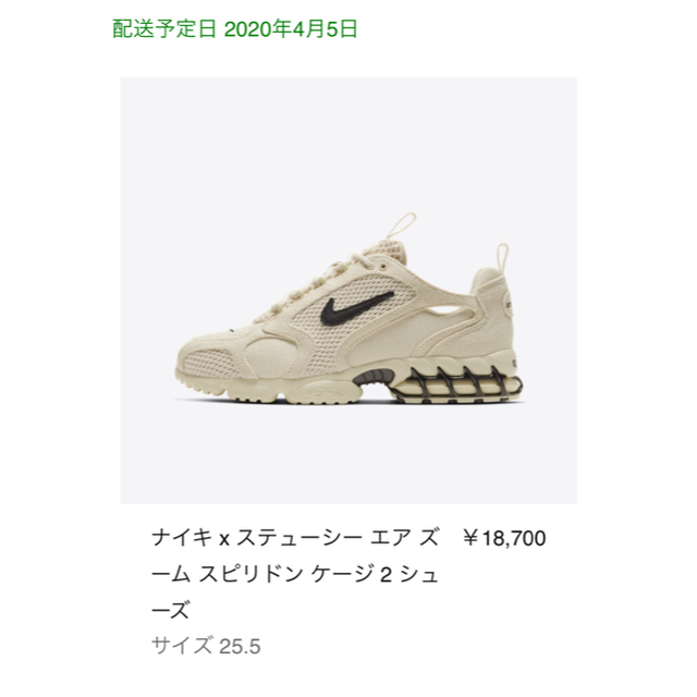 NIKE(ナイキ)のNIKE STUSSY ステューシー FOSSIL フォッシル 25.5cm メンズの靴/シューズ(スニーカー)の商品写真