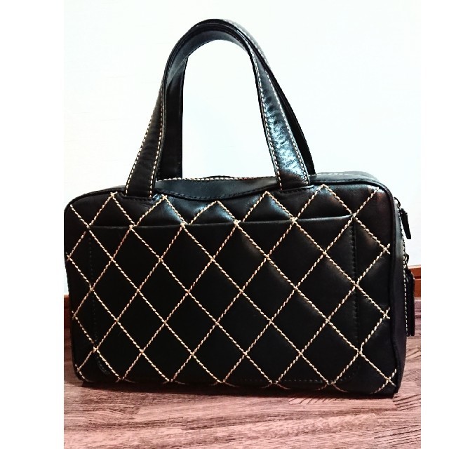 CHANEL ワイルドステッチ ボストン ハンドバッグ 【返品交換不可】 www