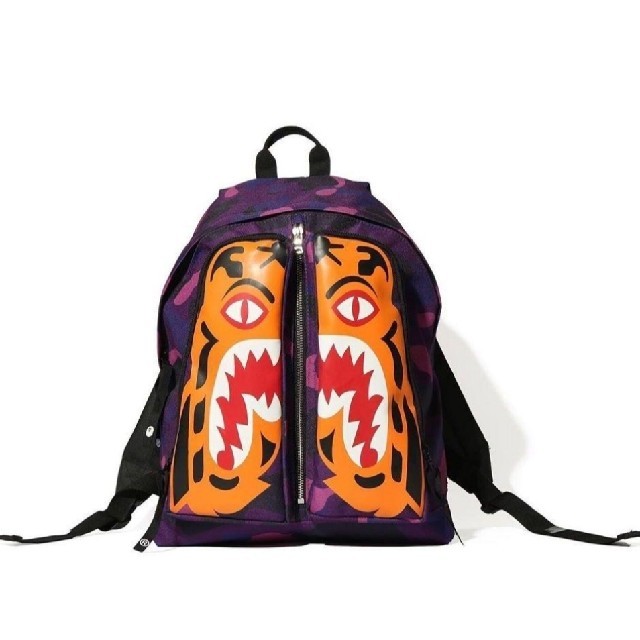 bape COLOR CAMO TIGER DAY PACK (Purple)