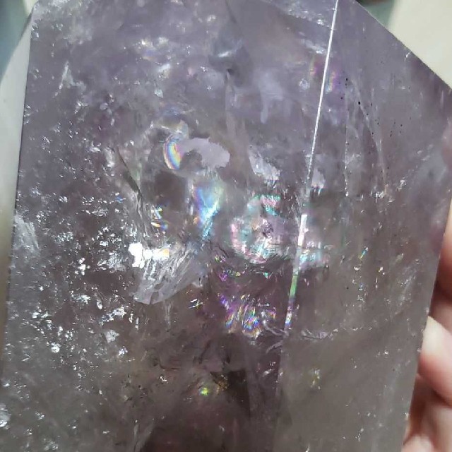 アメジスト　台付き　紫水晶　天然石　値下げしました